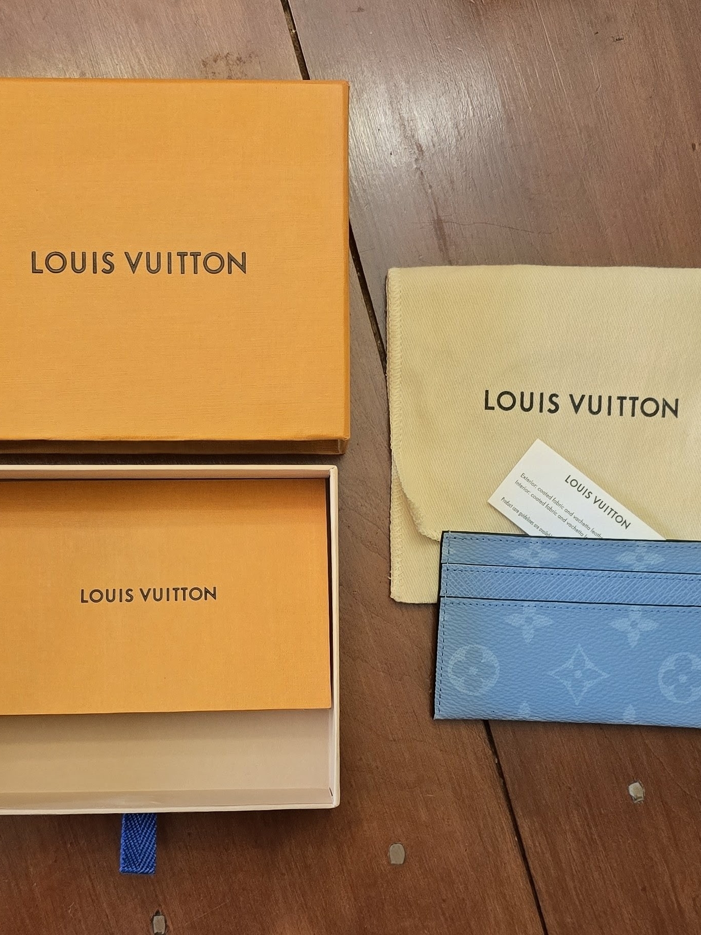 Louis Vuitton Blue Card Holder